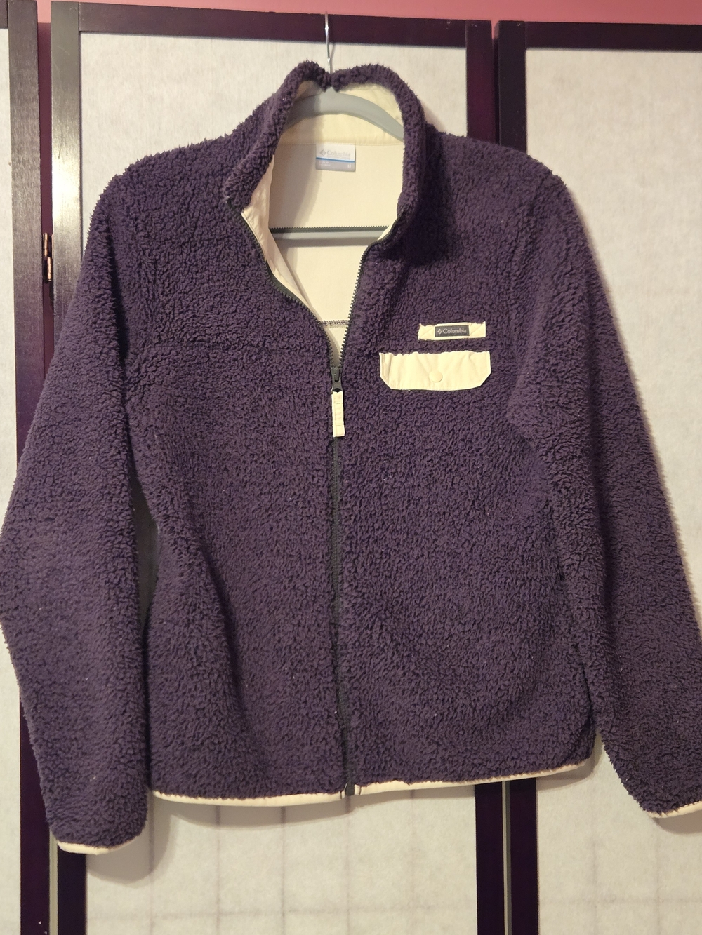 Columbia Dark Grey Sherpa Fleece Jacket